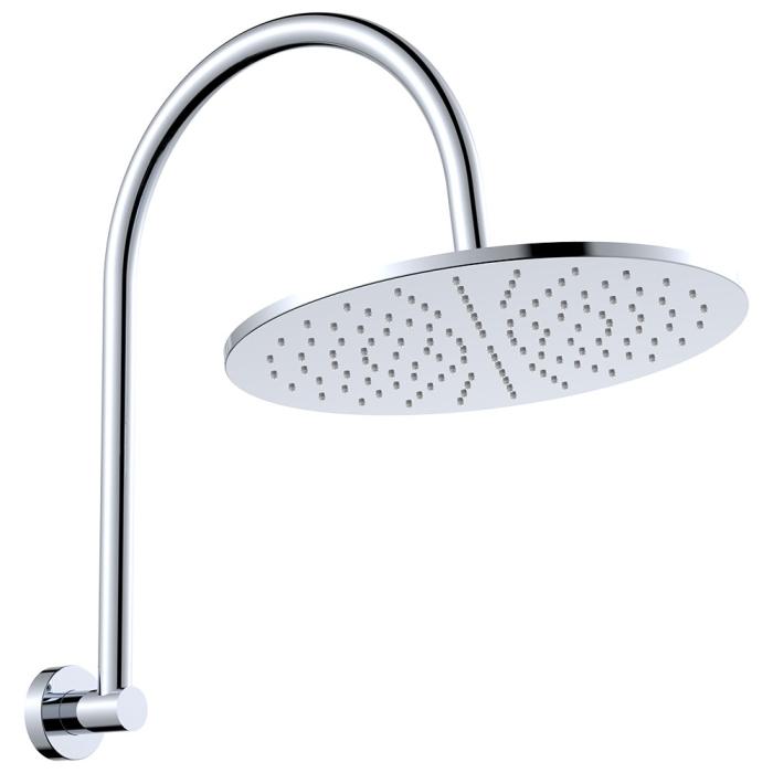 fienza Empire Slim Curved Shower Arm Set Chrome