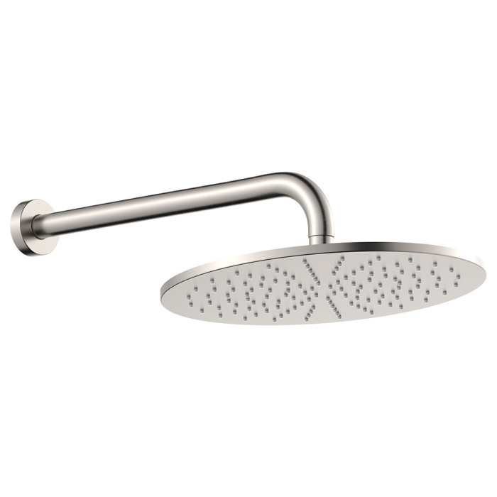 fienza Empire Slim Shower Arm Set Brushed Nickel