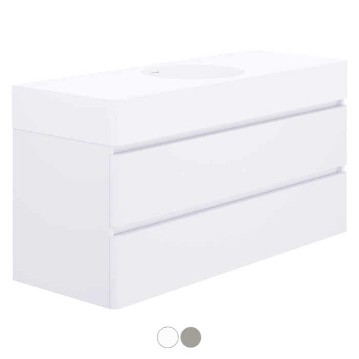 fienza Encanto 1200 Centre Bowl Wall Hung Vanity