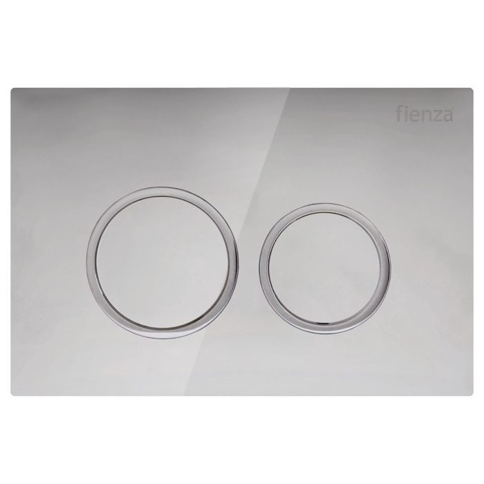 fienza Fienza R&T Round Button Flush Plate Chrome
