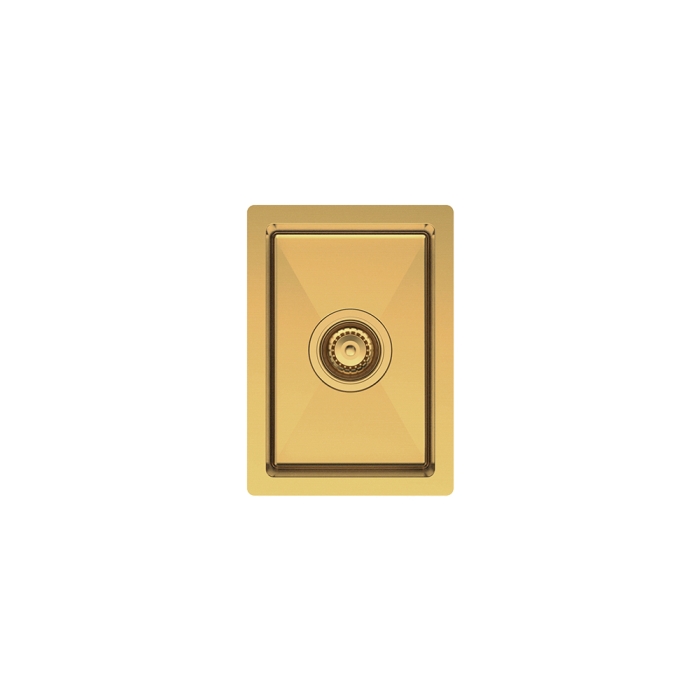 fienza Hana 10L Single Kitchen Sink Rugged Brass