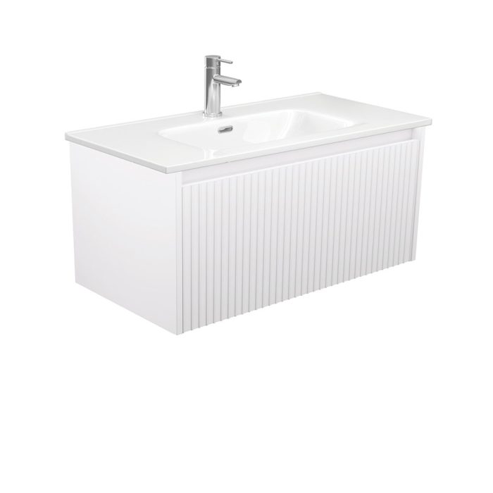 fienza Joli Alina Satin White 900 Wall-Hung Vanity