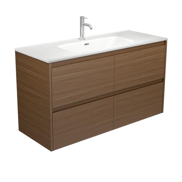 fienza Joli Amato 1200 Walnut Wall Hung Vanity