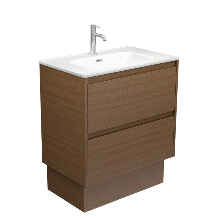 fienza Joli Amato 750 Walnut Vanity On Kick