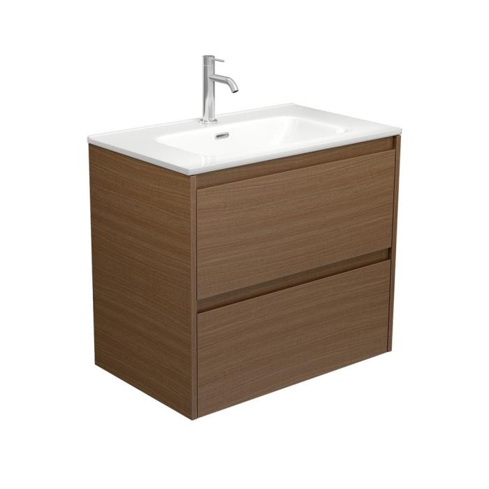 fienza Joli Amato 750 Walnut Wall Hung Vanity
