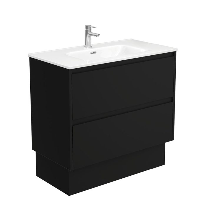 fienza Joli Amato 900 Satin Black Vanity On Kick