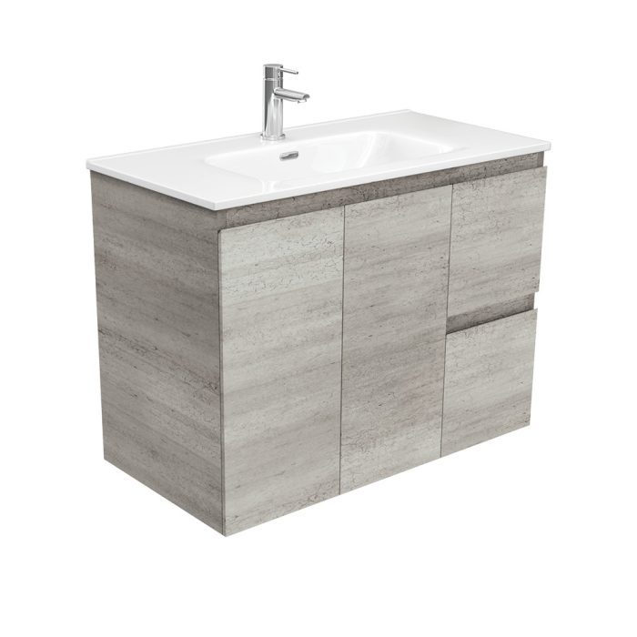 fienza Joli Edge Industrial 900 Wall-Hung Vanity