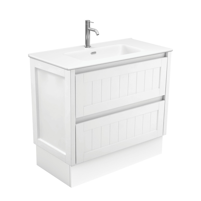 fienza Joli Matte Hampton 900 Vanity on Kickboard