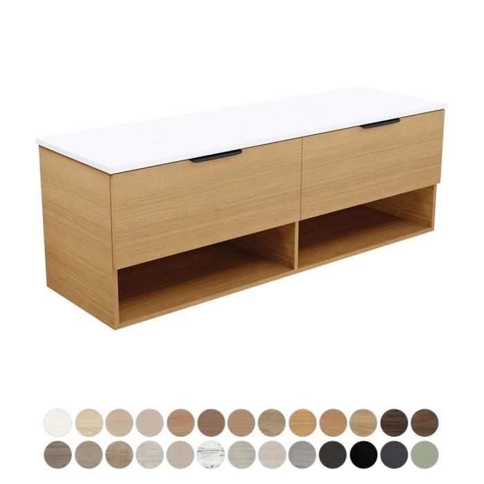 fienza Kassi 1500 Single Bowl Wall Hung Vanity