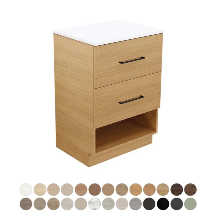 fienza Kassi All Drawer 600 Floor Standing Vanity
