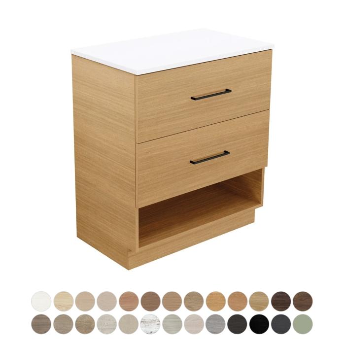 fienza Kassi All Drawer 750 Floor Standing Vanity