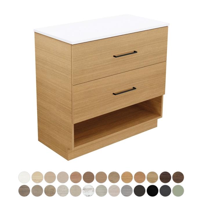 fienza Kassi All Drawer 900 Floor Standing Vanity