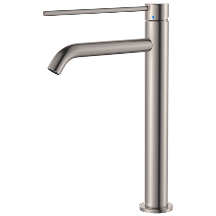 fienza Kaya Care Tall Basin Mixer Brushed Nickel