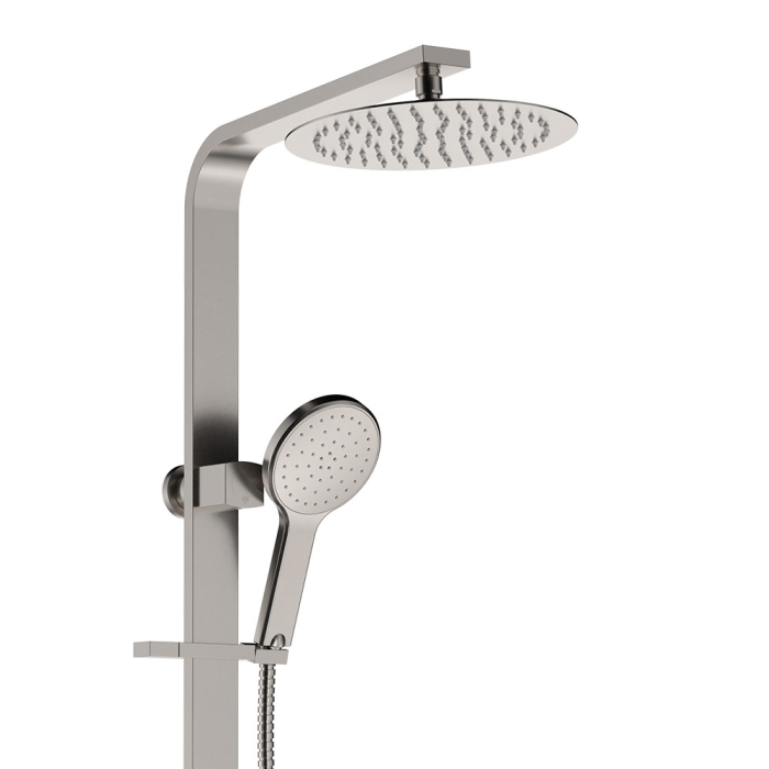 fienza Kaya Deluxe Twin Shower Brushed Nickel