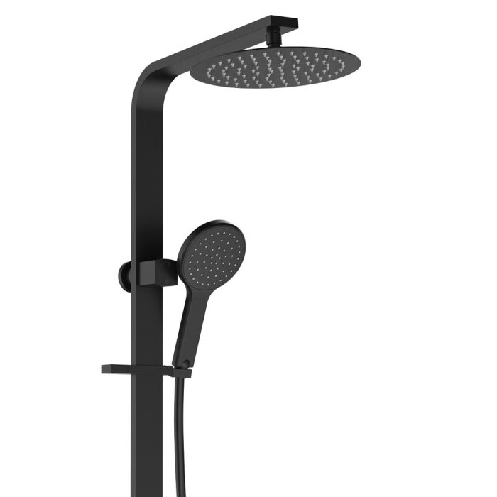 fienza Kaya Deluxe Twin Shower Matte Black