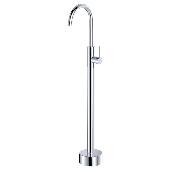 fienza Kaya Floor Mounted Bath Mixer Chrome