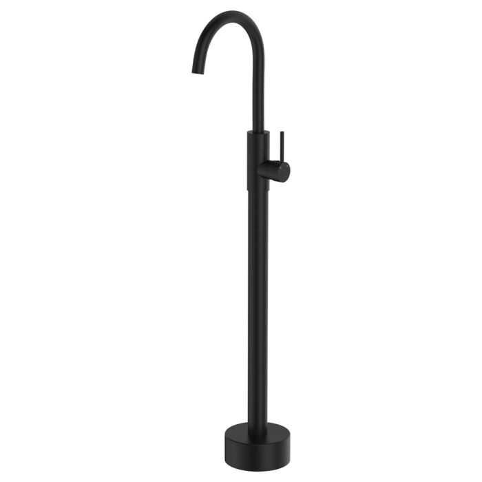 fienza Kaya Floor Mounted Bath Mixer Matte Black