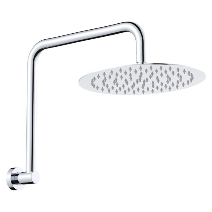 fienza Kaya Gooseneck Shower Arm Set Chrome