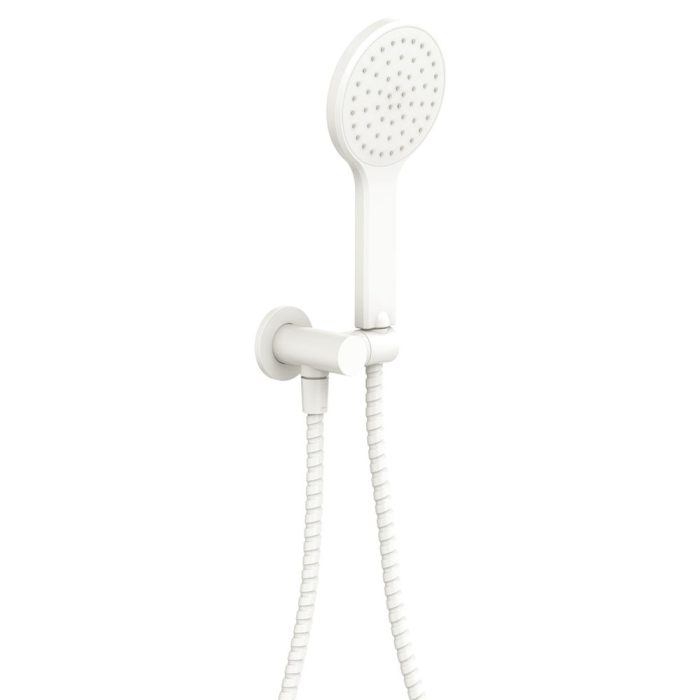 fienza Kaya Hand Shower Round Plate Matte White