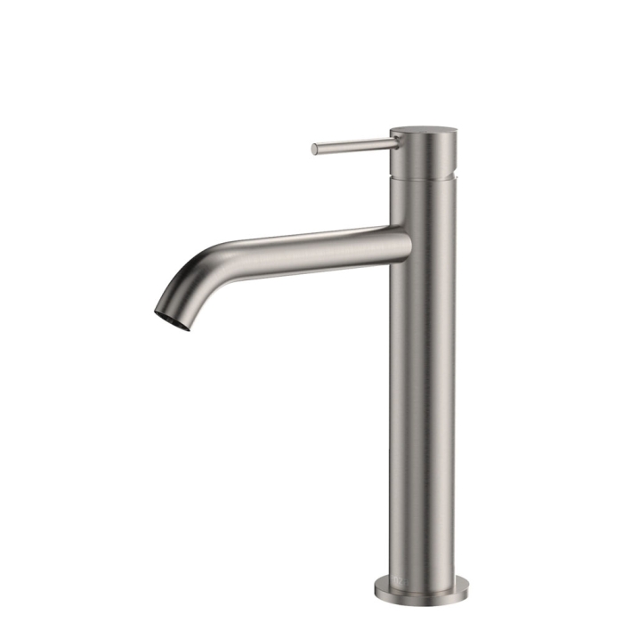 fienza Kaya Medium Basin Mixer Brushed Nickel
