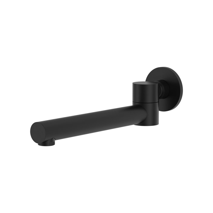 fienza Kaya Swivel Basin/Bath Outlet Matte Black