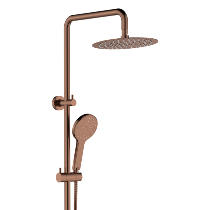 fienza Kaya Twin Shower Brushed Copper