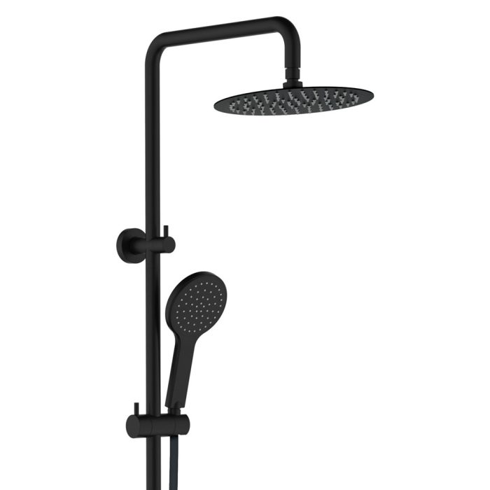 fienza Kaya Twin Shower Matte Black