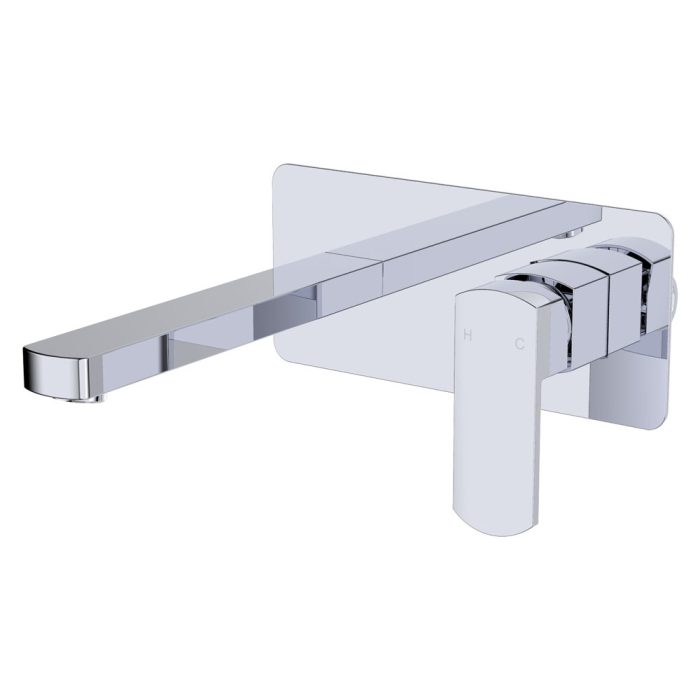 fienza Koko Basin/Bath Wall Mixer Set Chrome