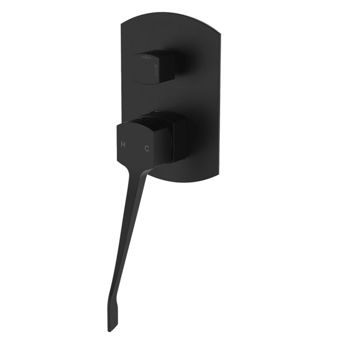 fienza Koko Care Wall Diverter Mixer Matte Black