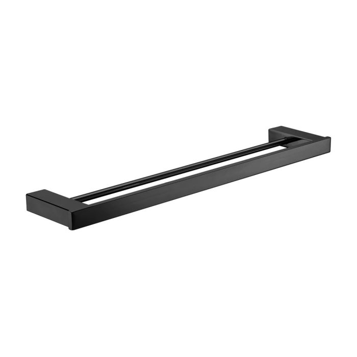 fienza Koko Double Towel Rail 810 mm Matte Black