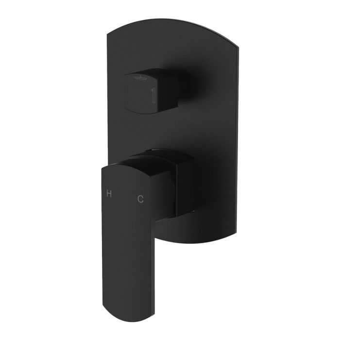 fienza Koko Wall Diverter Mixer Matte Black