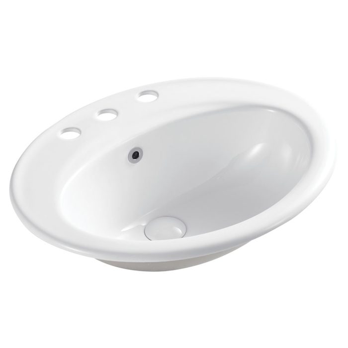 fienza Lacy Fully-Inset Basin 3 Tap Holes