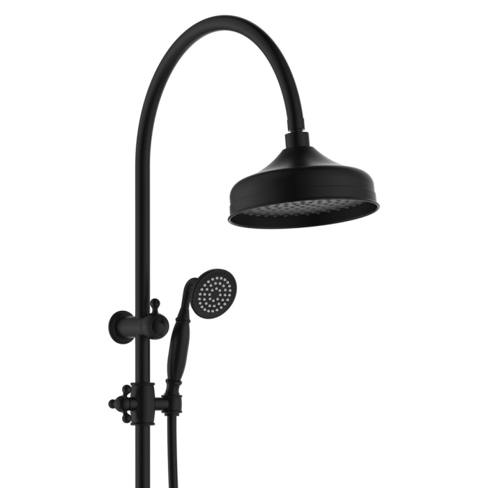 fienza Lillian Twin Shower Matte Black