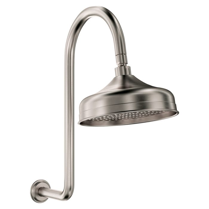 fienza Lillian Wall Arm Shower Set Brushed Nickel