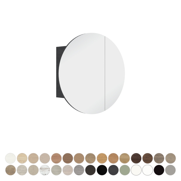 fienza Marlowe Round Mirror Cabinet 600 x 600mm