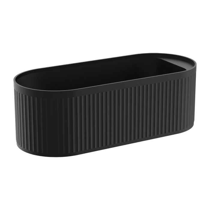 fienza Minka Solid Surface Bath 1700mm Matte Black