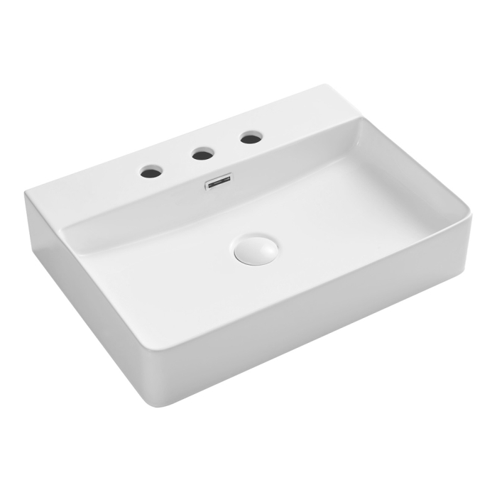 fienza Petra 600 Above Counter Basin 3 Tap Holes