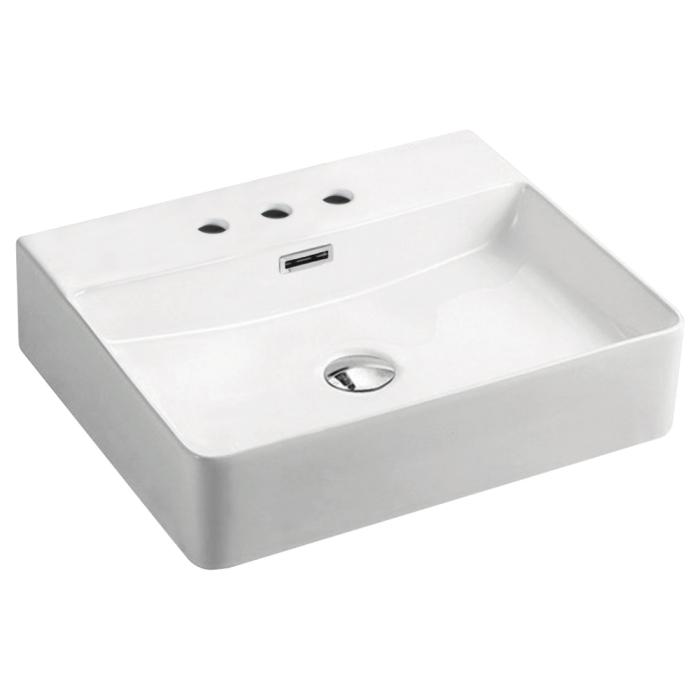 fienza Petra Above Counter Basin 3 Tap Holes