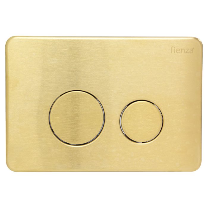 fienza Fienza R&T Round Button Flush Plate Urban Brass