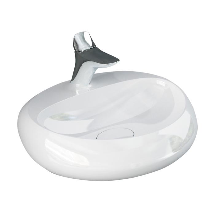 fienza RAK Cloud Wall Basin Alpine Gloss White