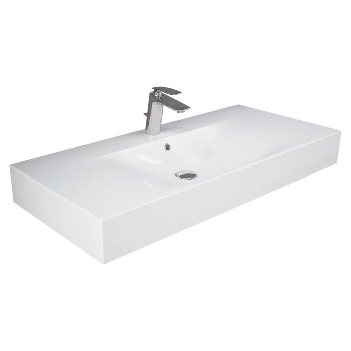 fienza RAK Des 101 Wall Basin 1 Tap Hole