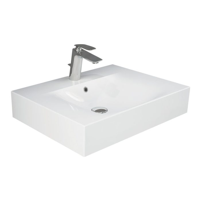 fienza RAK Des 61 Wall Basin 1 Tap Hole