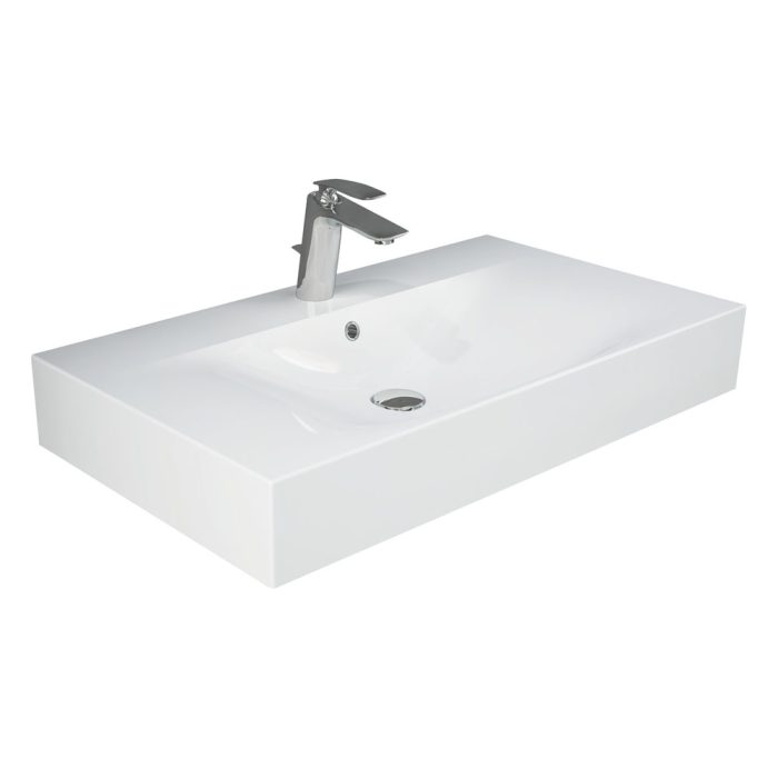 fienza RAK Des 81 Wall Basin 1 Tap Hole