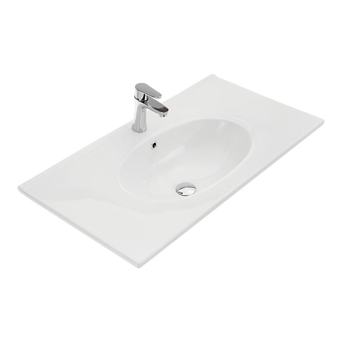 fienza Rotondo Full Depth Ceramic Basin Top 900