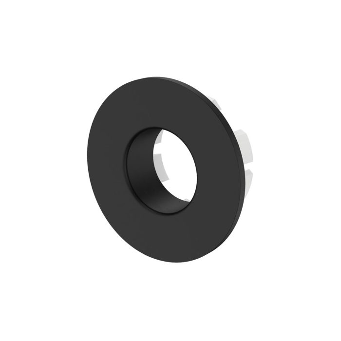 fienza Round Overflow Ring Matte Black