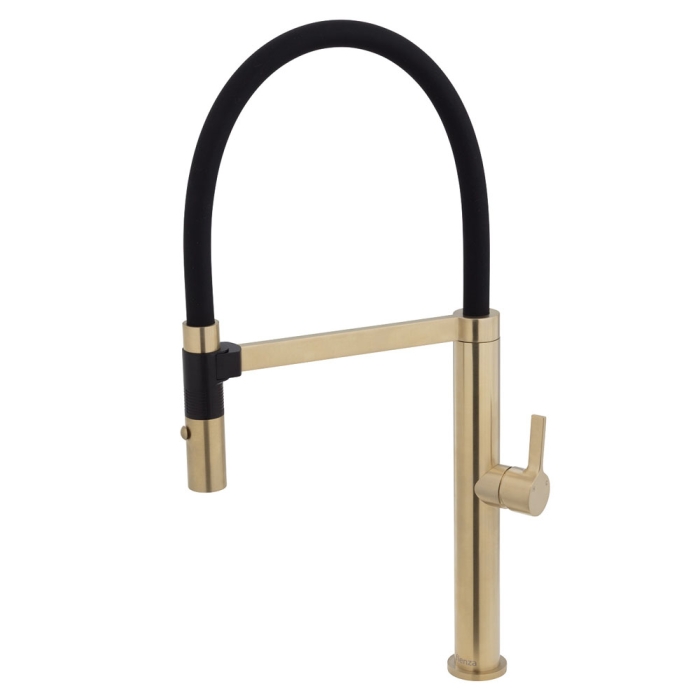 fienza Sansa Pull Down Sink Mixer Urban Brass
