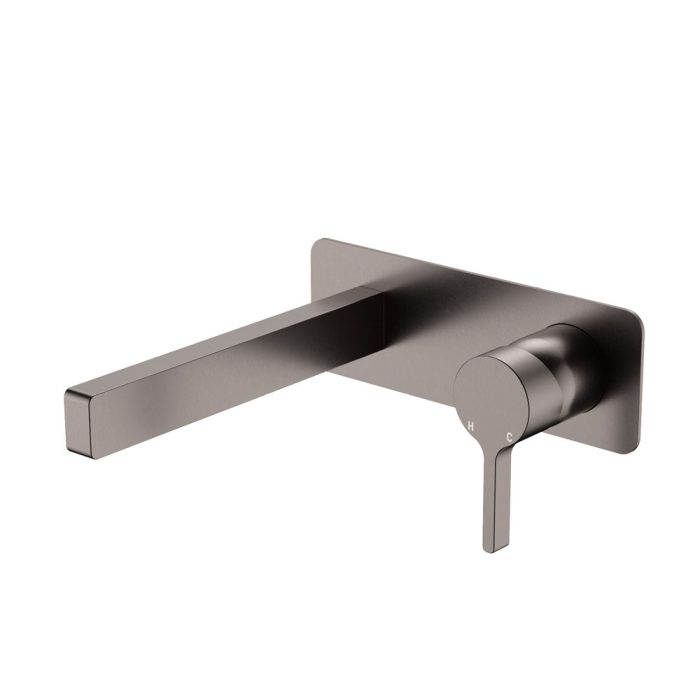 fienza Sansa Wall Basin Mixer Set Gun Metal