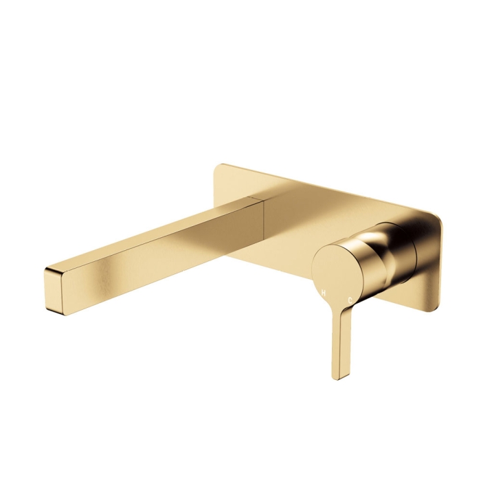 fienza Sansa Wall Basin Mixer Set Urban Brass