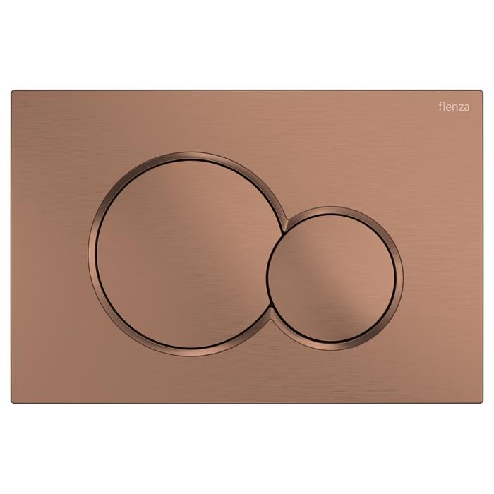 fienza Fienza Sigma Round Button Flush Plate Brushed Copper