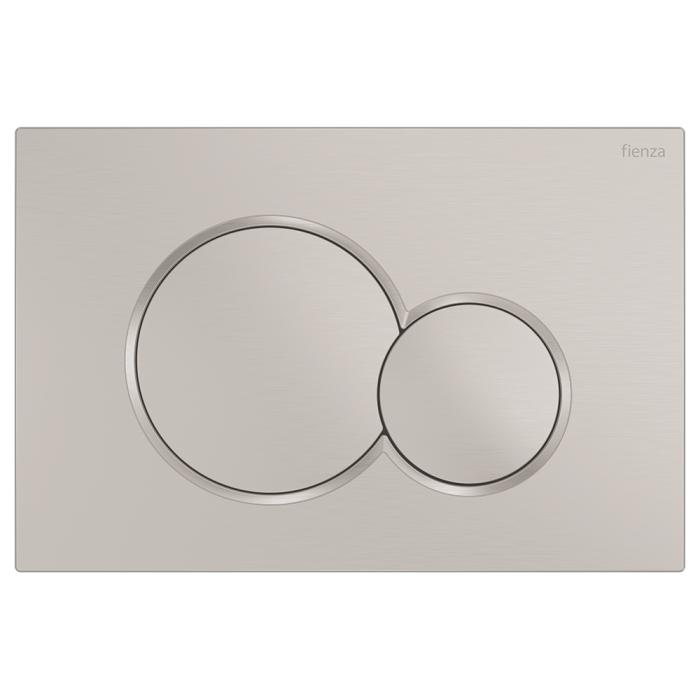 fienza Fienza Sigma Round Button Flush Plate Brushed Nickel